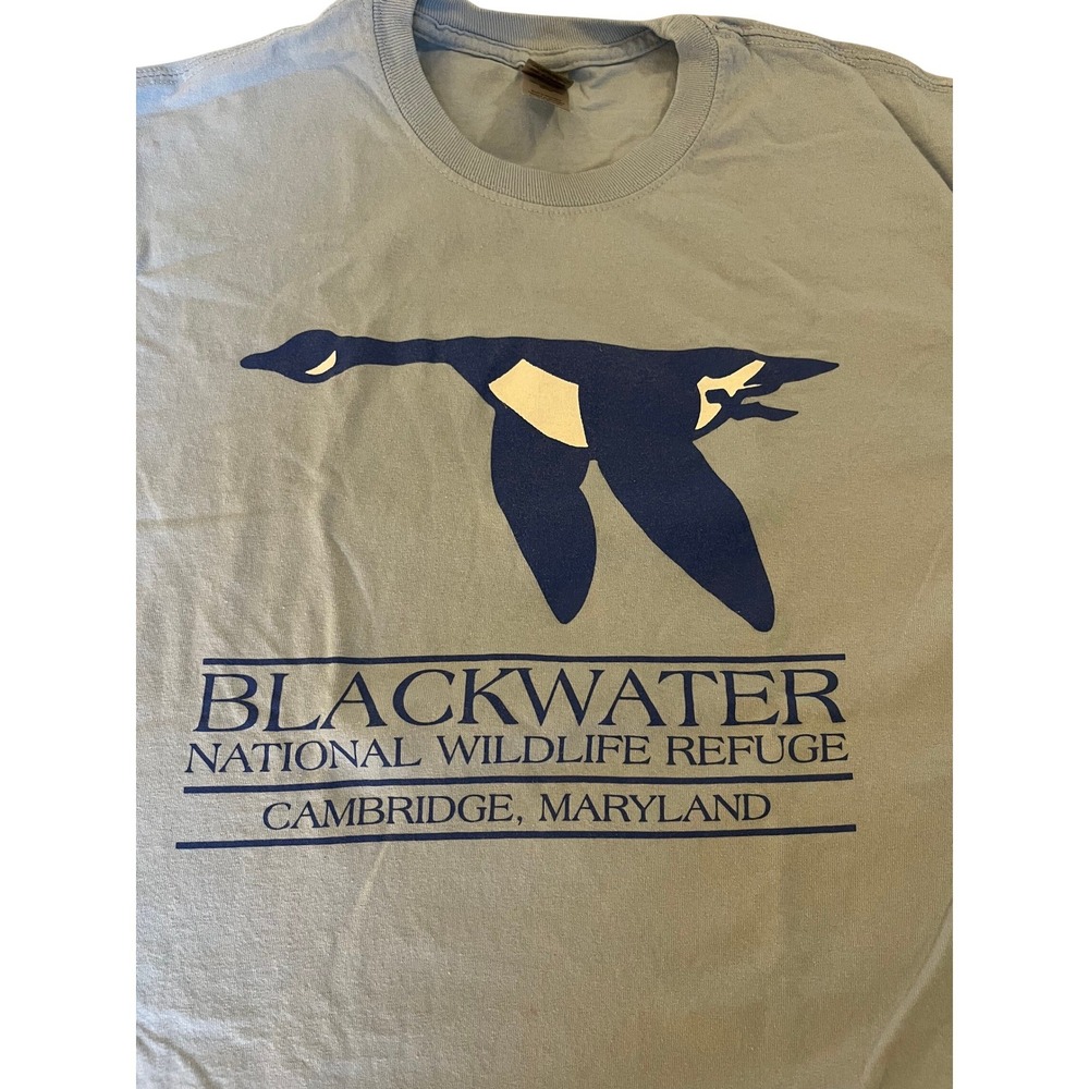 Blackwater National Wildlife Refuge Flying Goose Long Sleeve T-Shirt